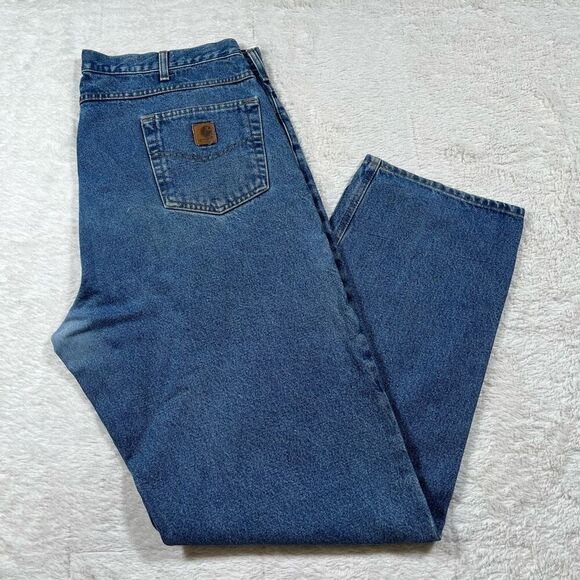 Carhartt Mens Relaxed Fit Denim Jeans - Picture 1 of 8